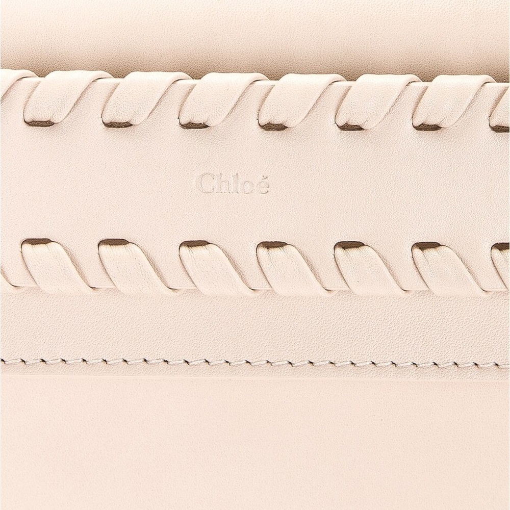 Chloé Nacha Small Top Handle Leather Bag in beige nude NWT - Picture 9 of 16